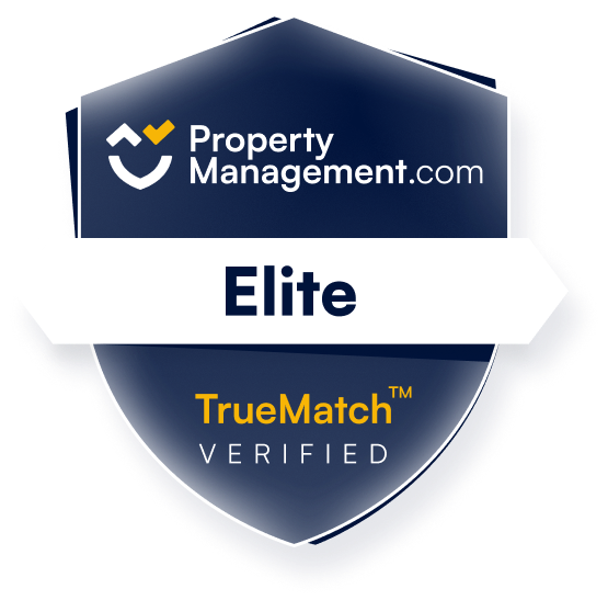 PropertyManagement.com Elite TrueMatch Verified Badge for Stratton Vantage Property Management